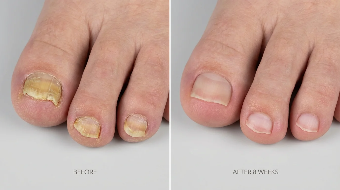 Before and after results